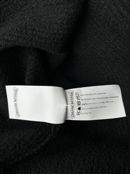 Chrome Hearts Black Ponyhair Cross Patch Knitted Sweater