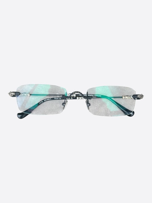 Chrome Hearts Silver Pills III Clear Glasses
