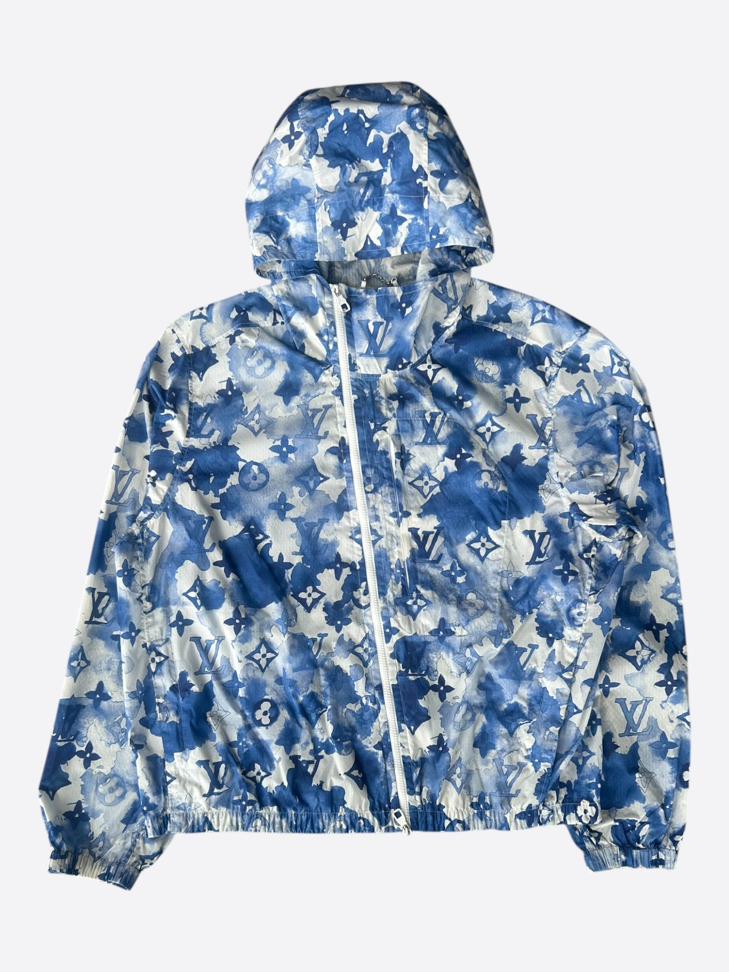 Louis Vuitton Blue Watercolor Monogram Windbreaker