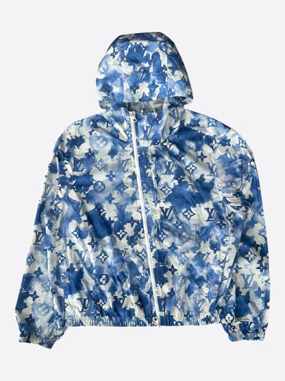 Louis Vuitton Blue Watercolor Monogram Windbreaker