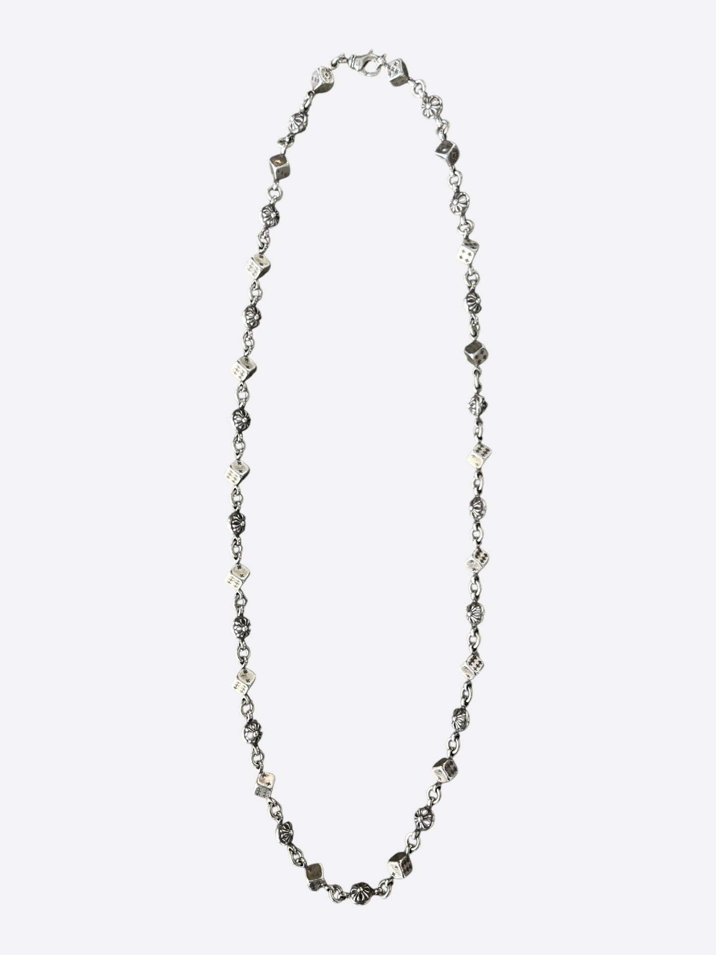 Chrome Hearts Silver Dice Necklace