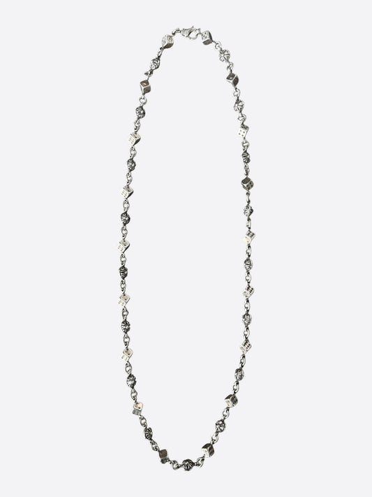 Chrome Hearts Silver Dice Necklace