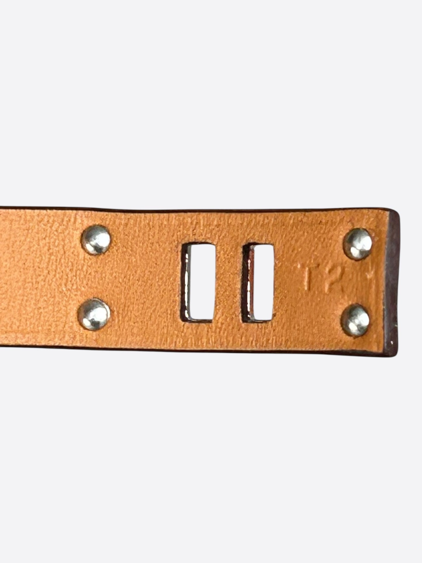 Hermes Pink Swift & Palladium Hardware Kelly Bracelet