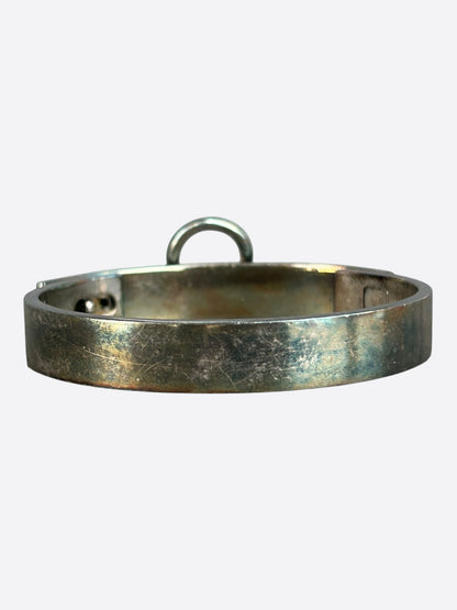 Hermes Silver Collier De Chien Bracelet