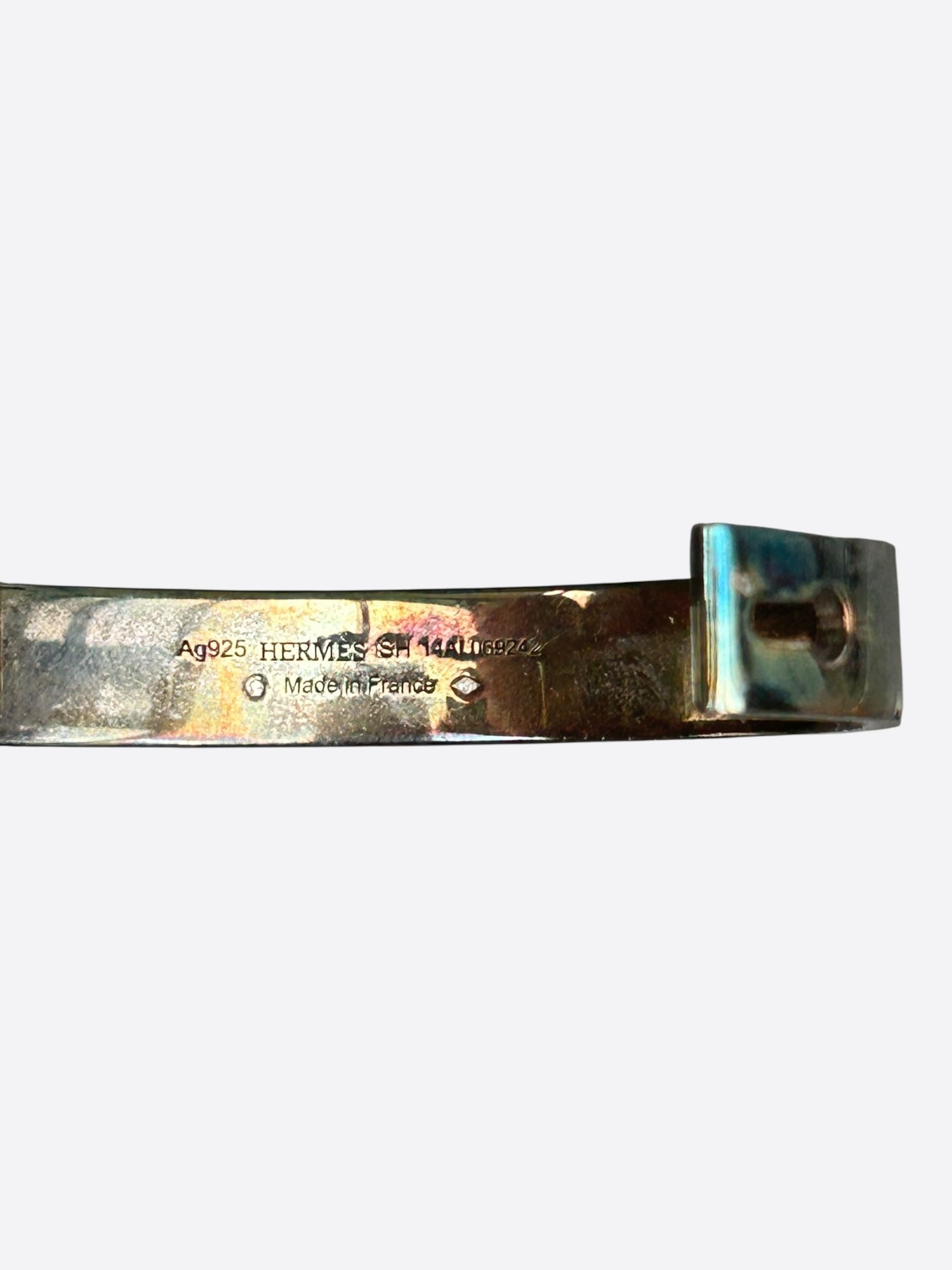 Hermes Silver Collier De Chien Bracelet