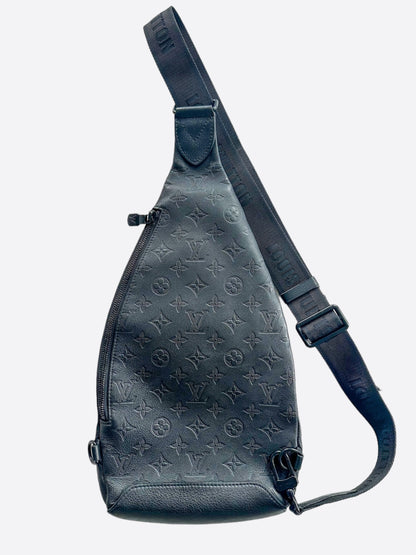 Louis Vuitton Black Monogram Leather Duo Slingbag