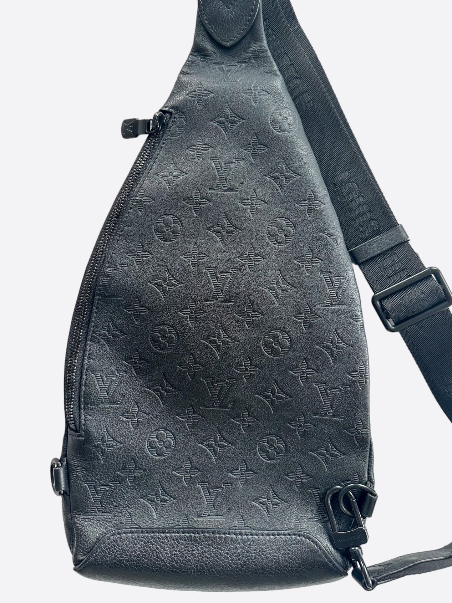 Louis Vuitton Black Monogram Leather Duo Slingbag