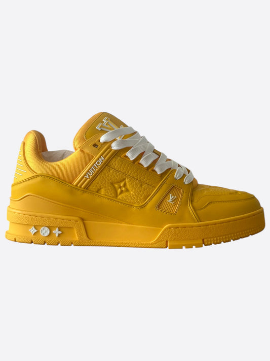 Louis Vuitton Yellow & White Monogram Trainers