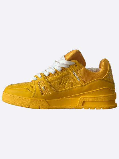 Louis Vuitton Yellow & White Monogram Trainers