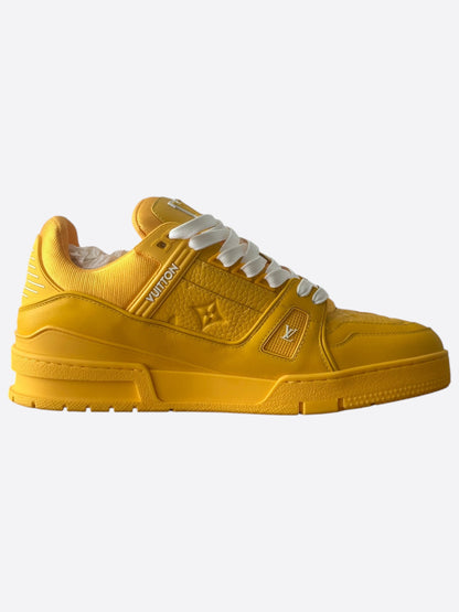 Louis Vuitton Yellow & White Monogram Trainers