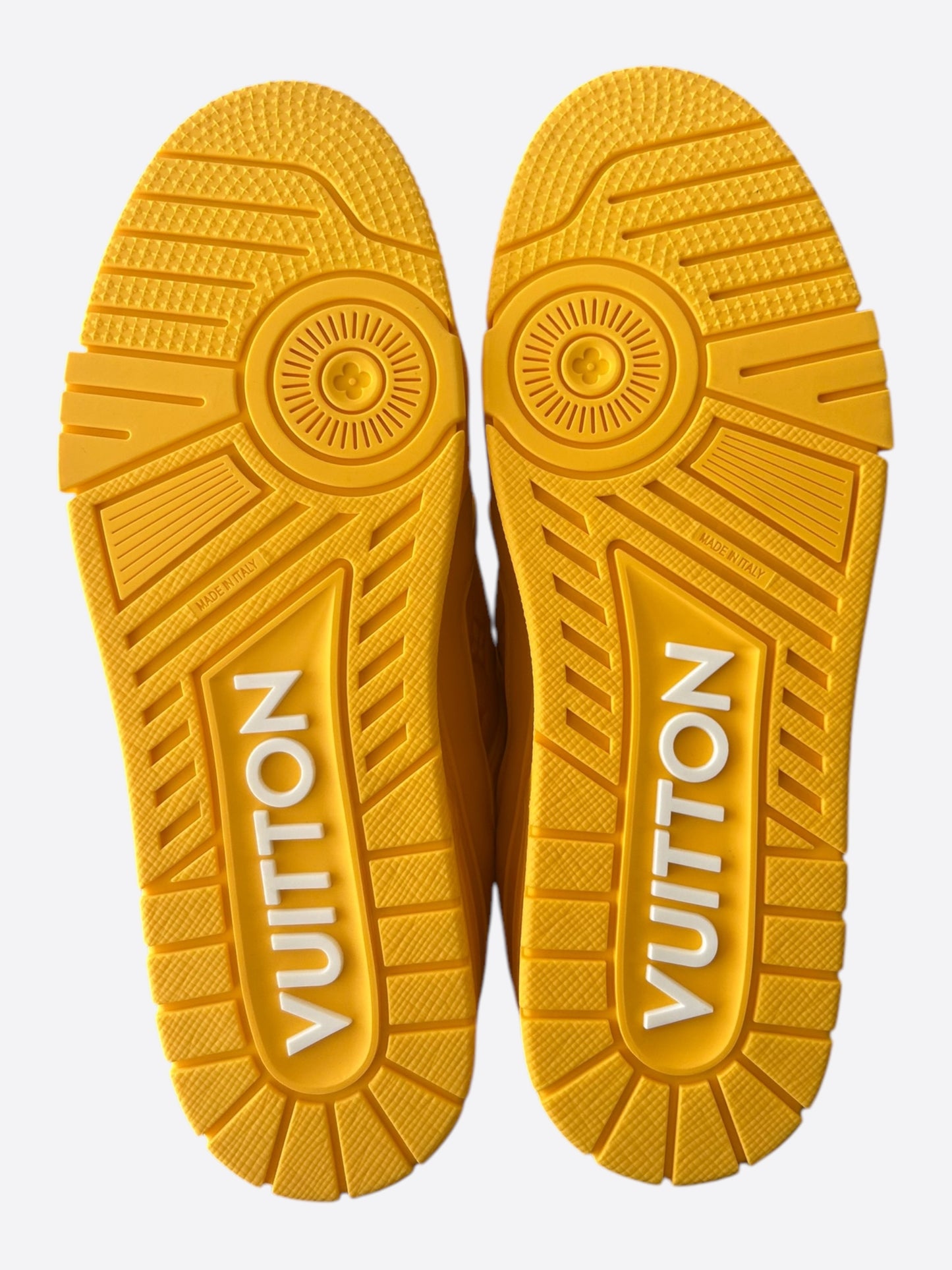 Louis Vuitton Yellow & White Monogram Trainers