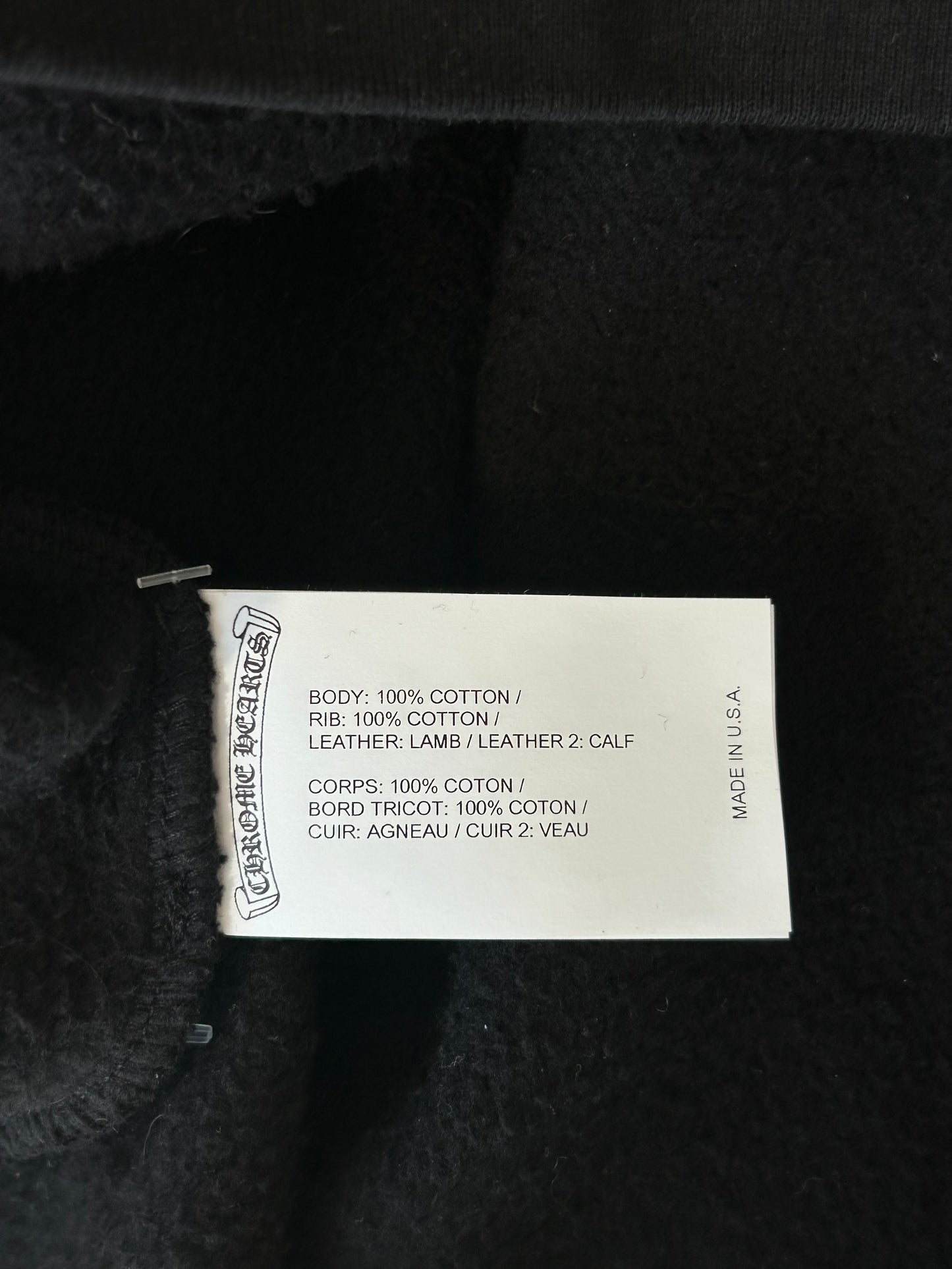 Chrome Hearts Black Cross Patch Sweater