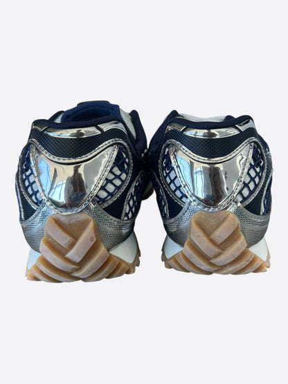 Bottega Veneta Dark Blue & Silver Orbit Sneakers