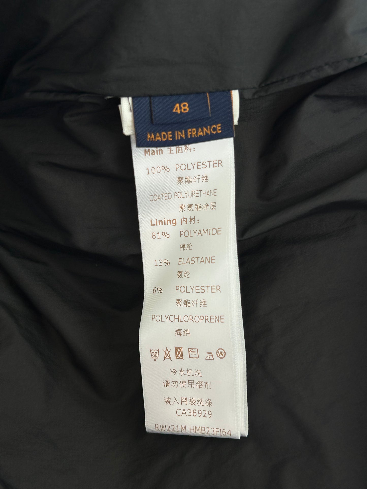 Louis Vuitton Black & Grey 2054 Monogram Heat Reflective Puffer Jacket