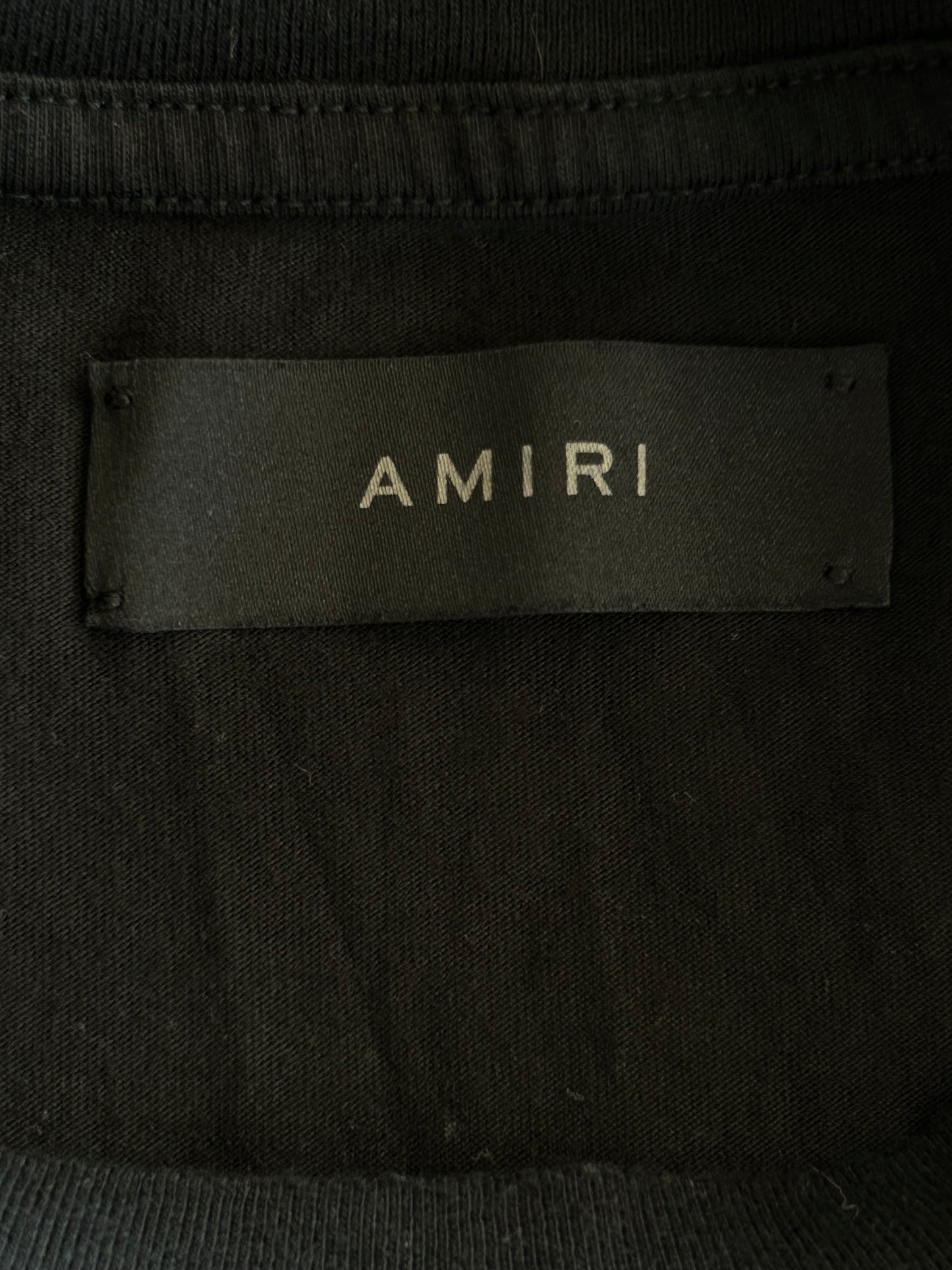 Amiri Black & Yellow Crystal Champagne Graphic T-Shirt