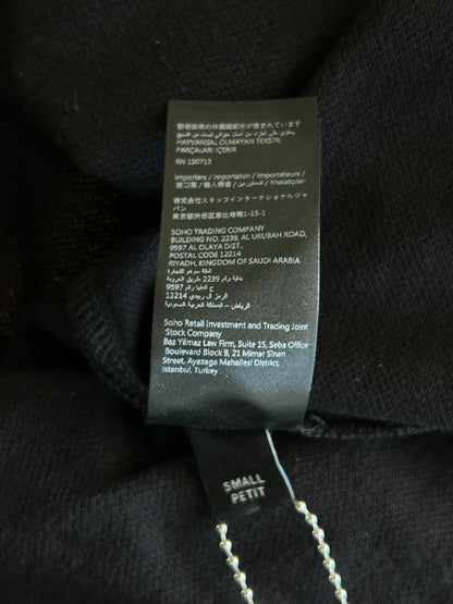 Amiri Black & White Quad MA Logo Embroidered Polo T-Shirt