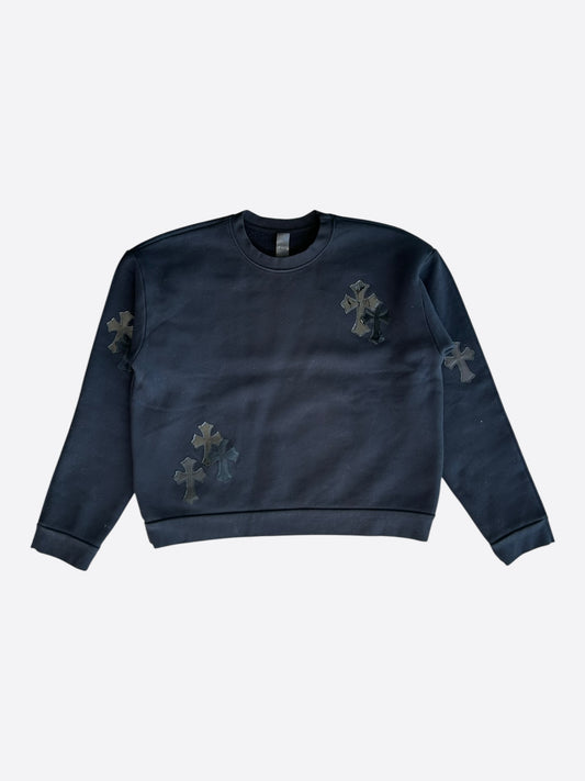Chrome Hearts Black Cross Patch Sweater