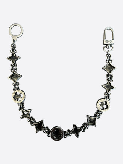 Louis Vuitton Silver Monogram Wallet Chain