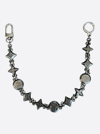 Louis Vuitton Silver Monogram Wallet Chain