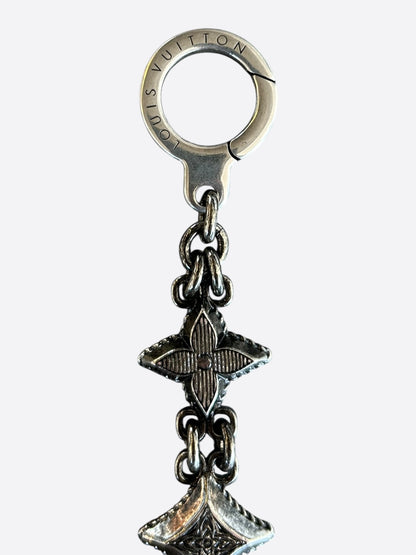 Louis Vuitton Silver Monogram Wallet Chain