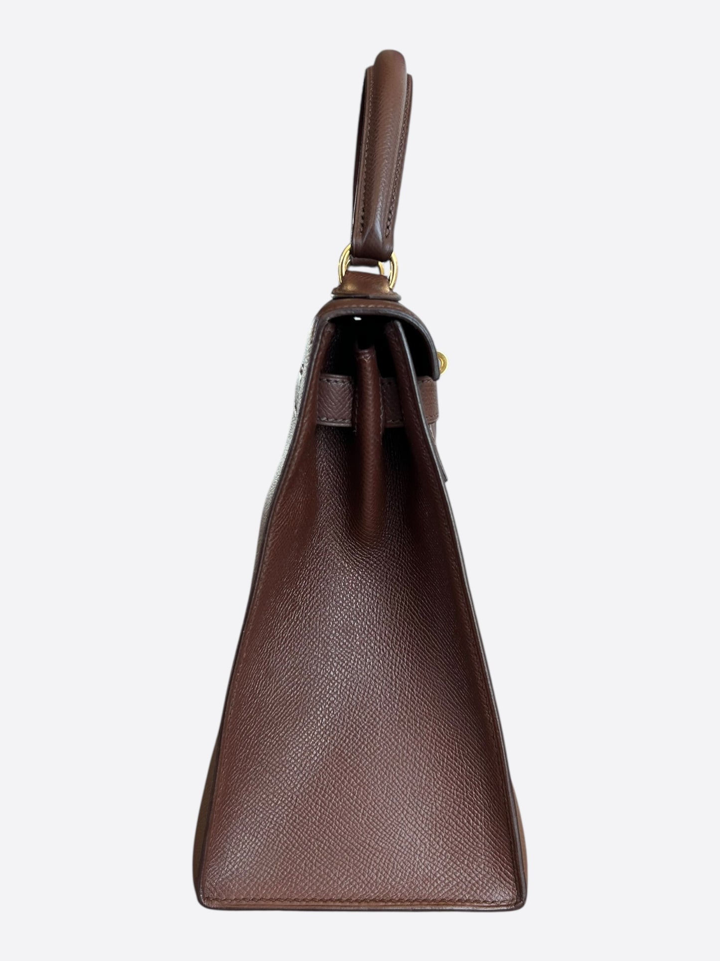 Hermes Dark Brown Epsom & Gold Hardware Kelly 28