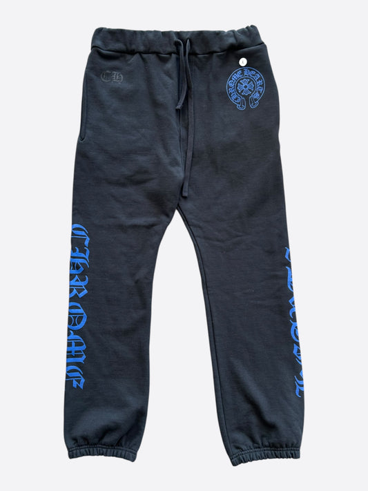 Chrome Hearts Black & Blue Logo Sweatpants