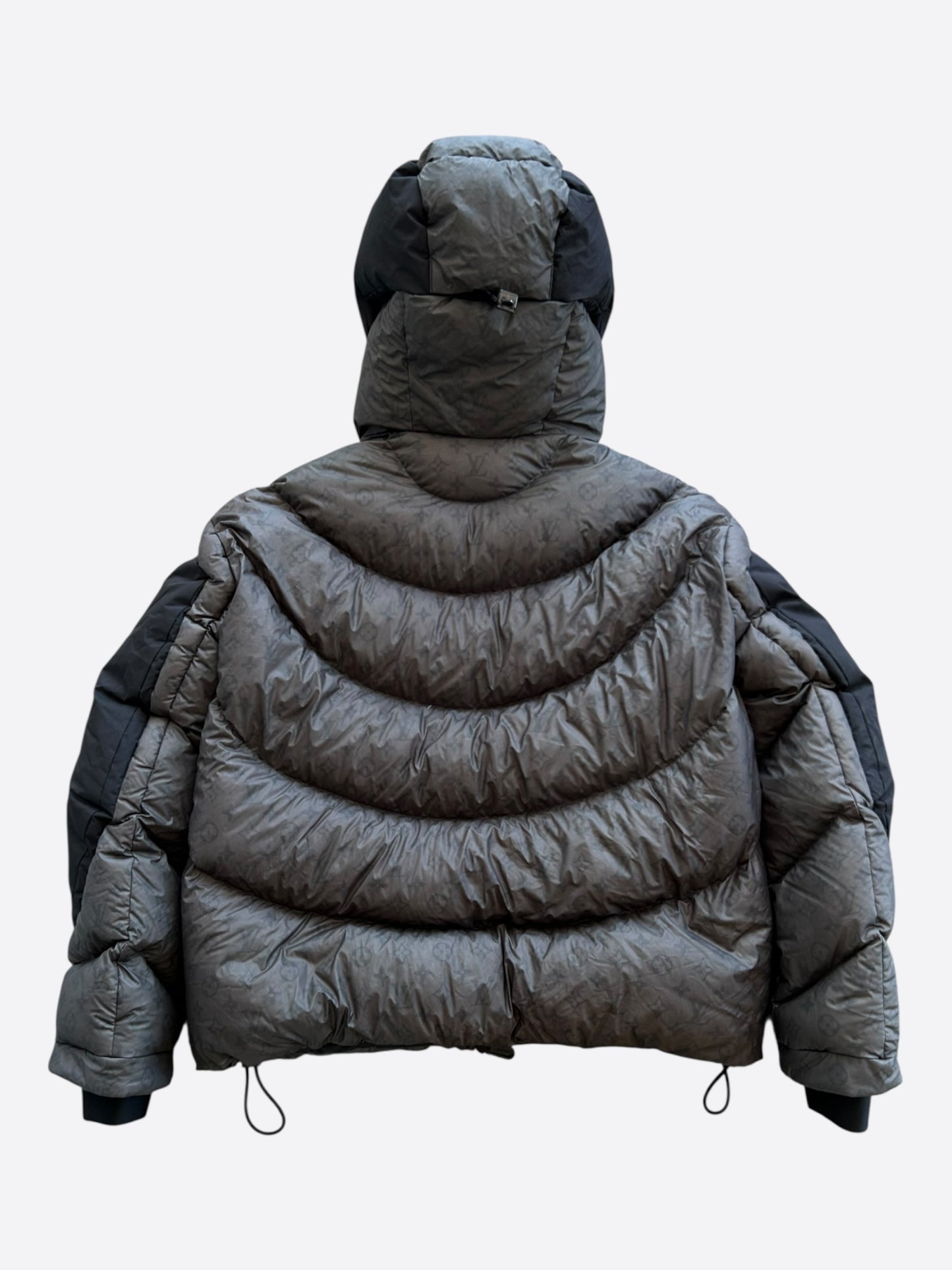 Louis Vuitton Black & Grey 2054 Monogram Heat Reflective Puffer Jacket