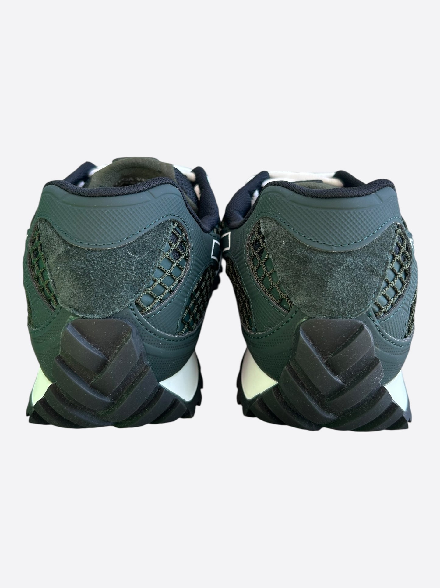 Bottega Veneta Dark Green Suede Orbit Sneakers