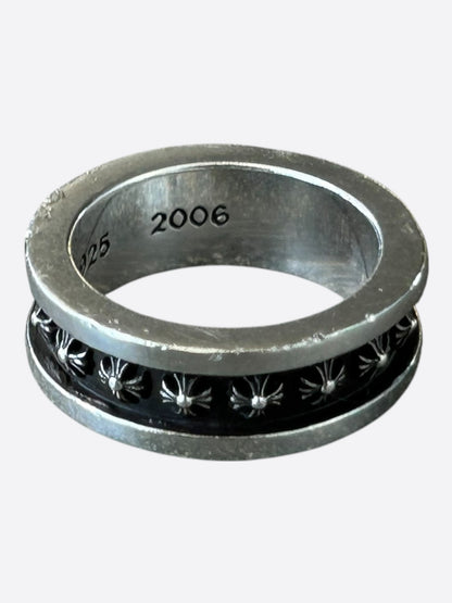 Chrome Hearts Silver Tiny Plus Spinner Ring