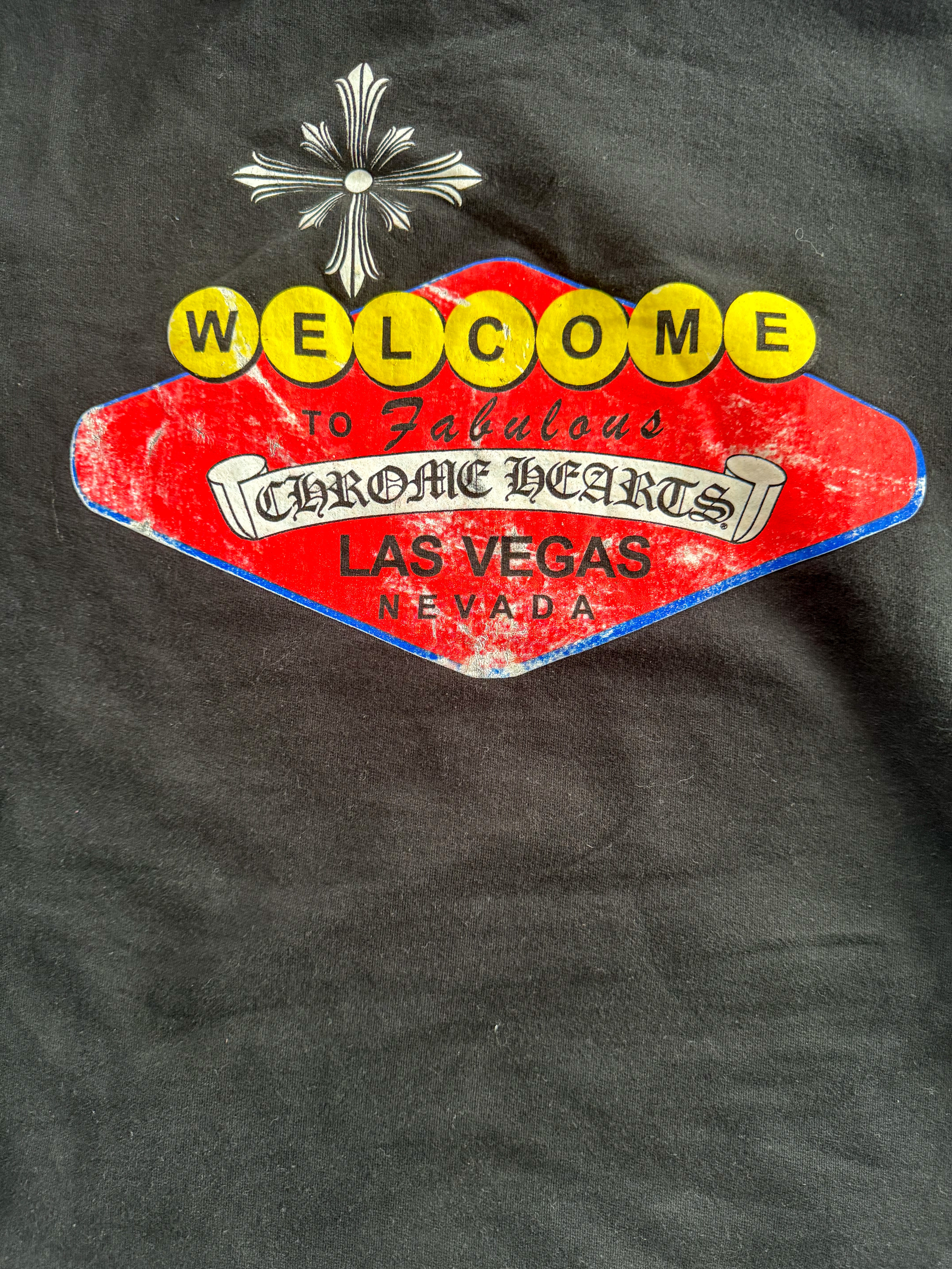 Chrome Hearts Black & Red Welcome To Las Vegas Hoodie