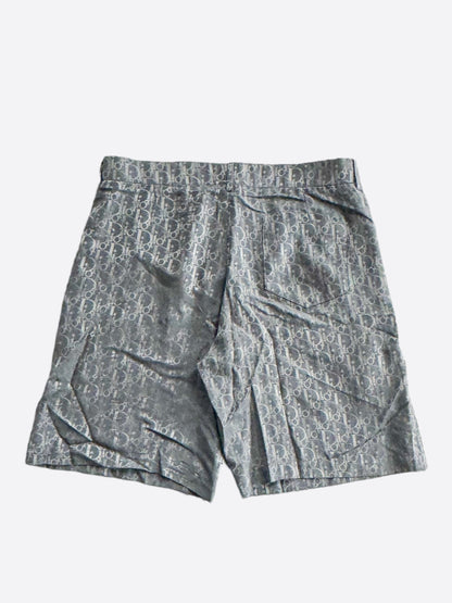 Dior Grey Oblique Silk Shorts