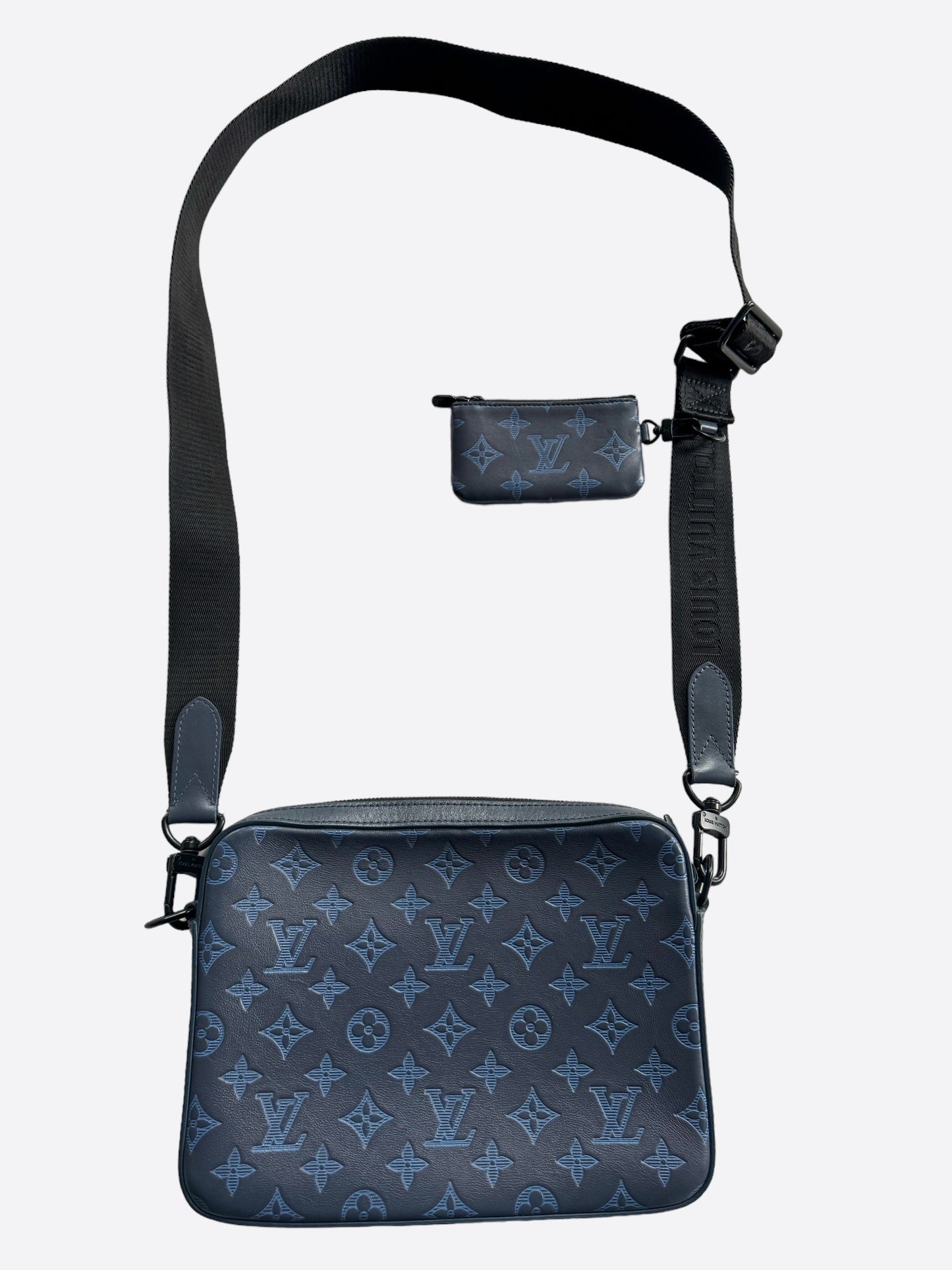 Louis Vuitton Blue Shadow Monogram Duo Messenger