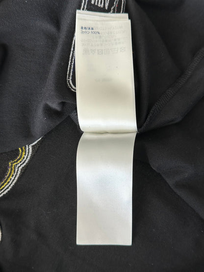 Louis Vuitton NBA Black Embroidered Patches T-Shirt