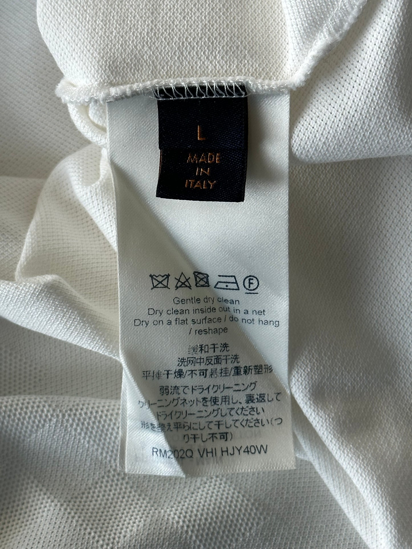 Louis Vuitton White Half Damier Pocket T-Shirt