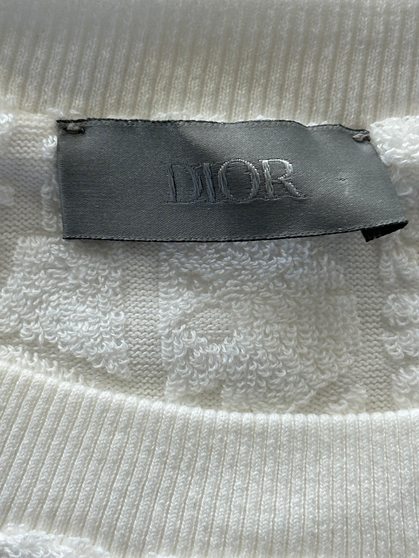 Dior White Oblique Towel T-Shirt