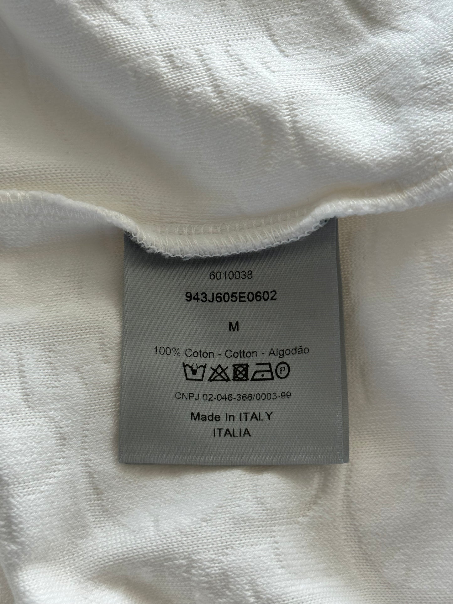 Dior White Oblique Towel T-Shirt