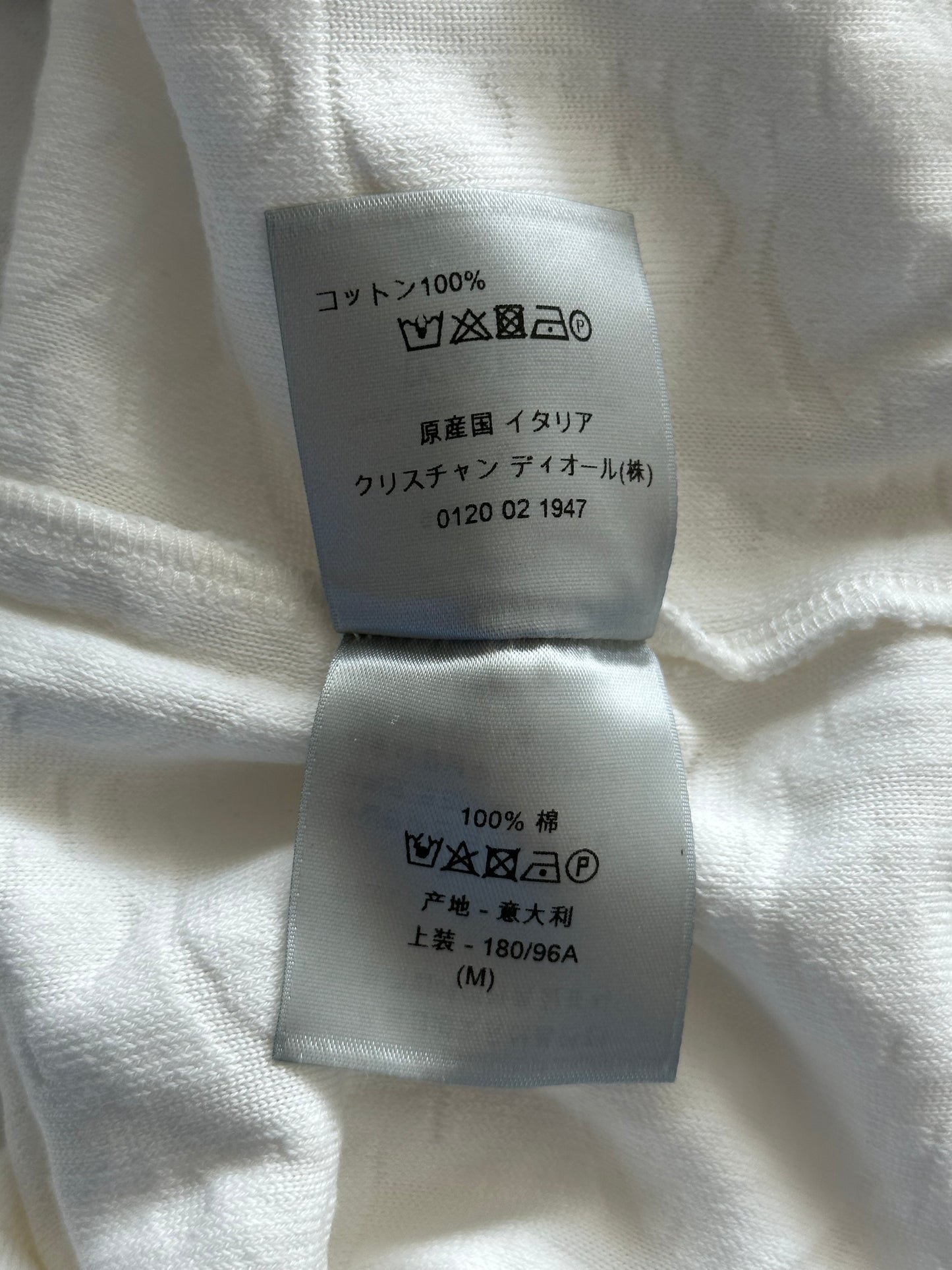 Dior White Oblique Towel T-Shirt