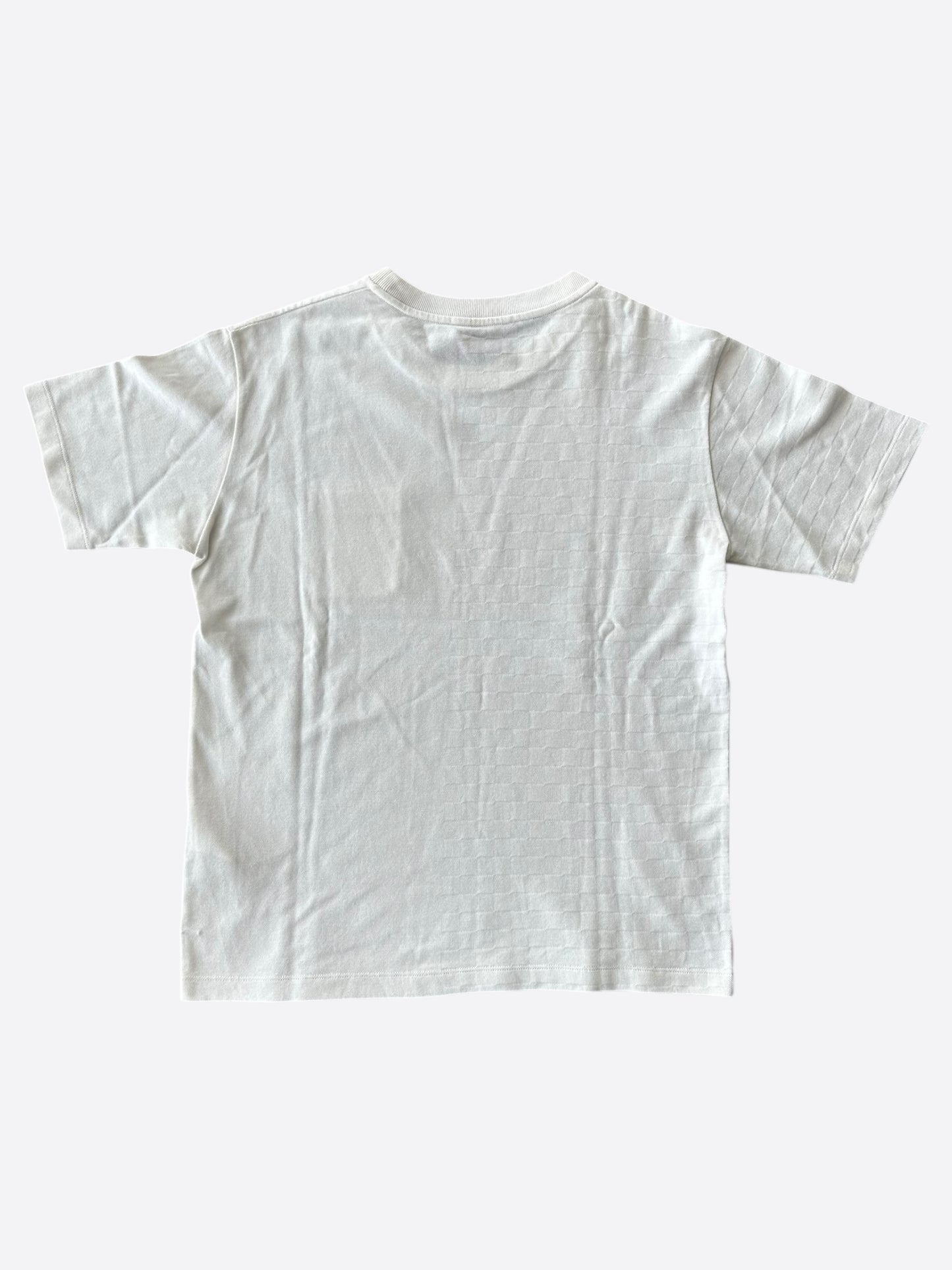 Louis Vuitton White Half Damier Pocket T-Shirt