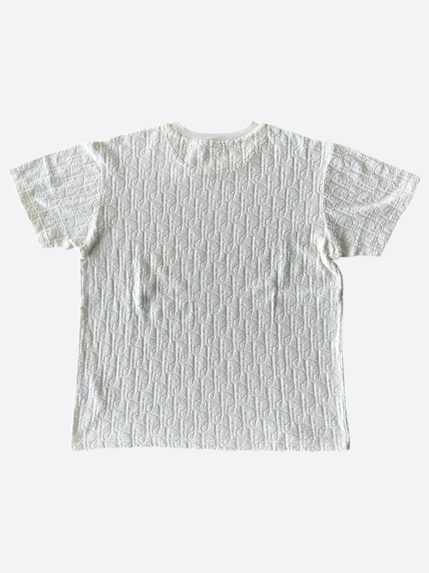 Dior White Oblique Towel T-Shirt