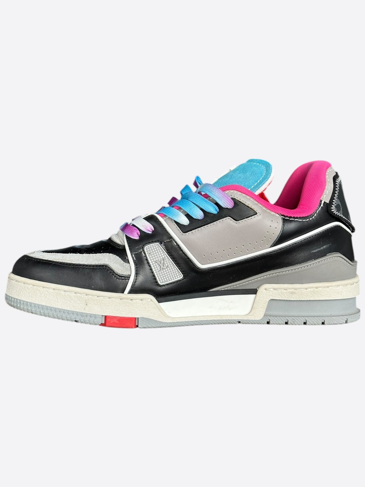 Louis Vuitton Black Multicolor Upcycle Trainers