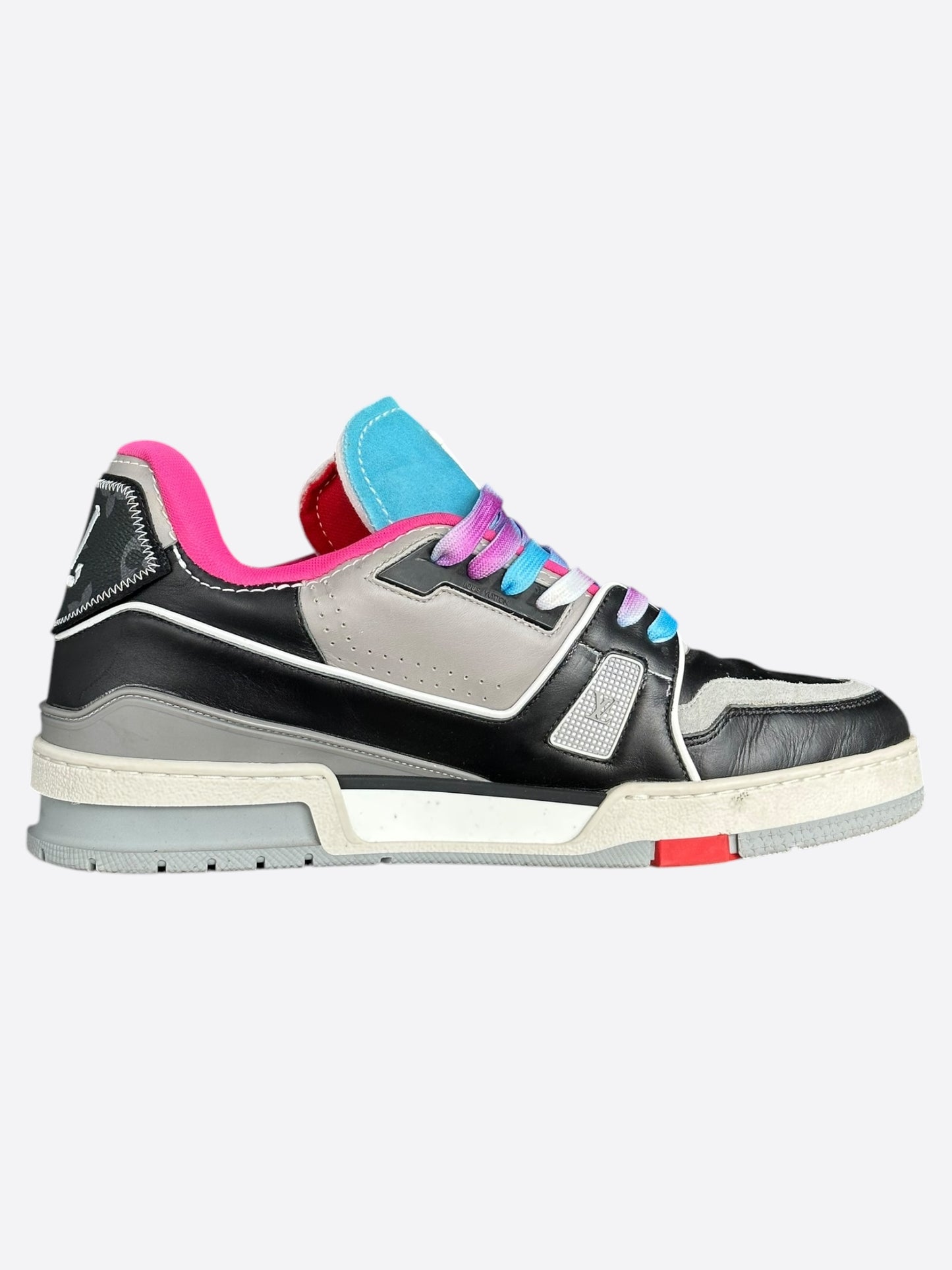 Louis Vuitton Black Multicolor Upcycle Trainers