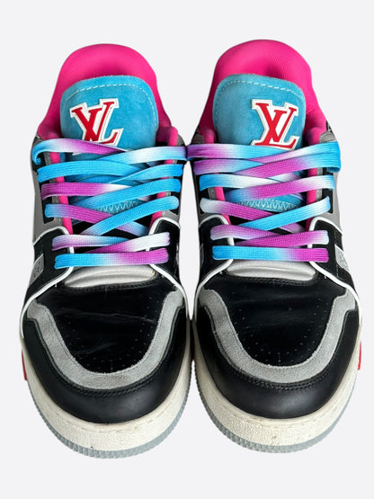 Louis Vuitton Black Multicolor Upcycle Trainers