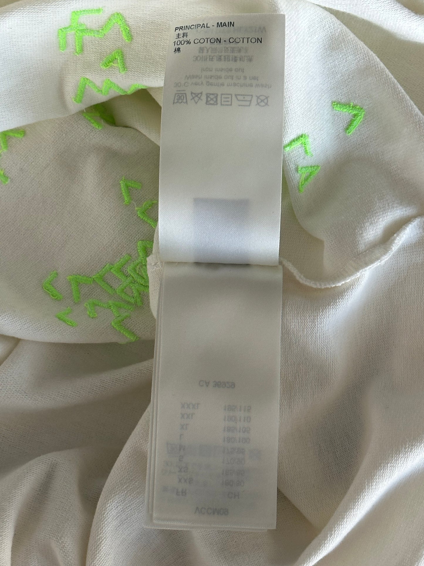 Louis Vuitton White & Green LV Spread T-Shirt