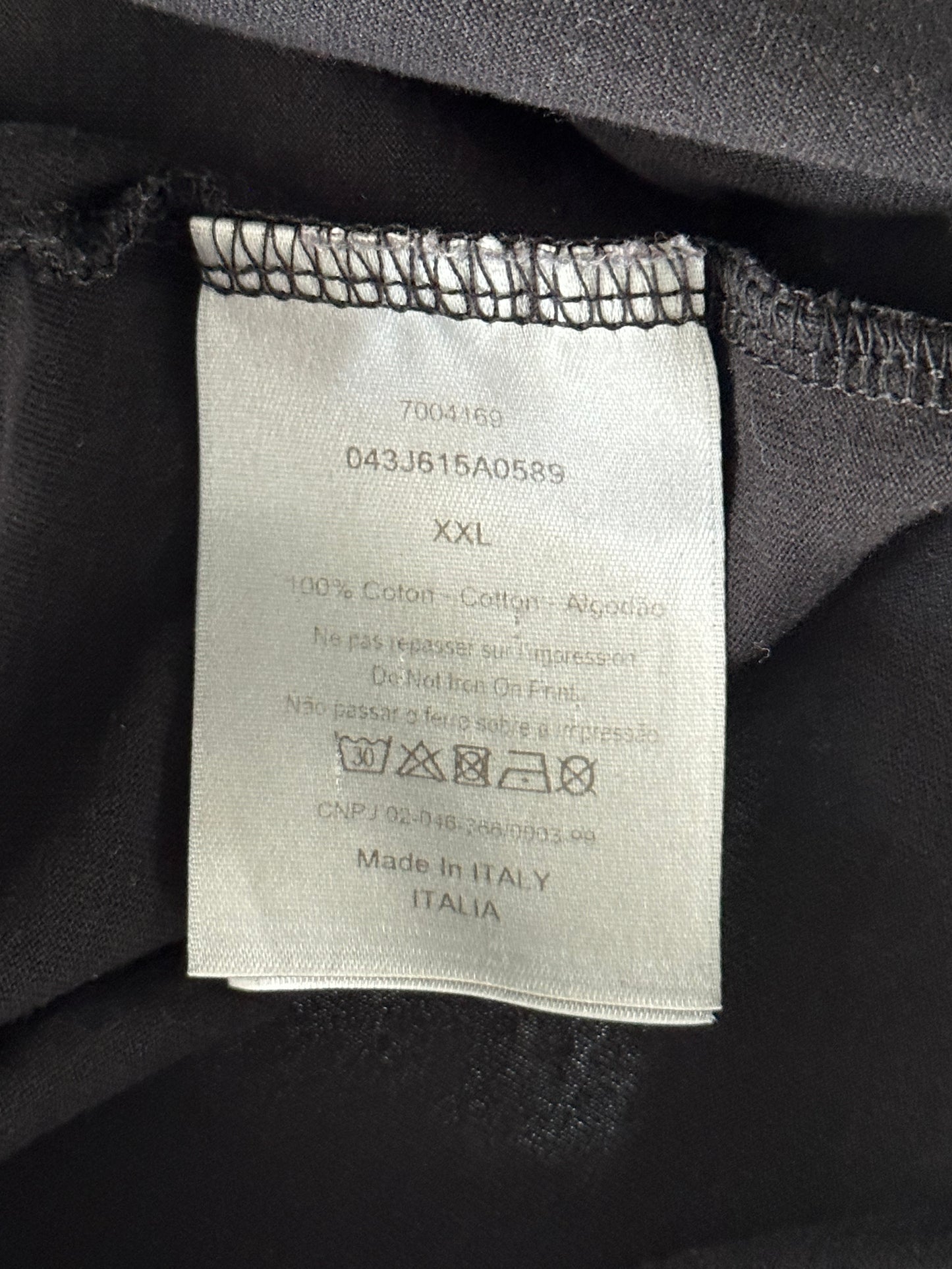 Dior Black Faded Atelier Logo T-Shirt