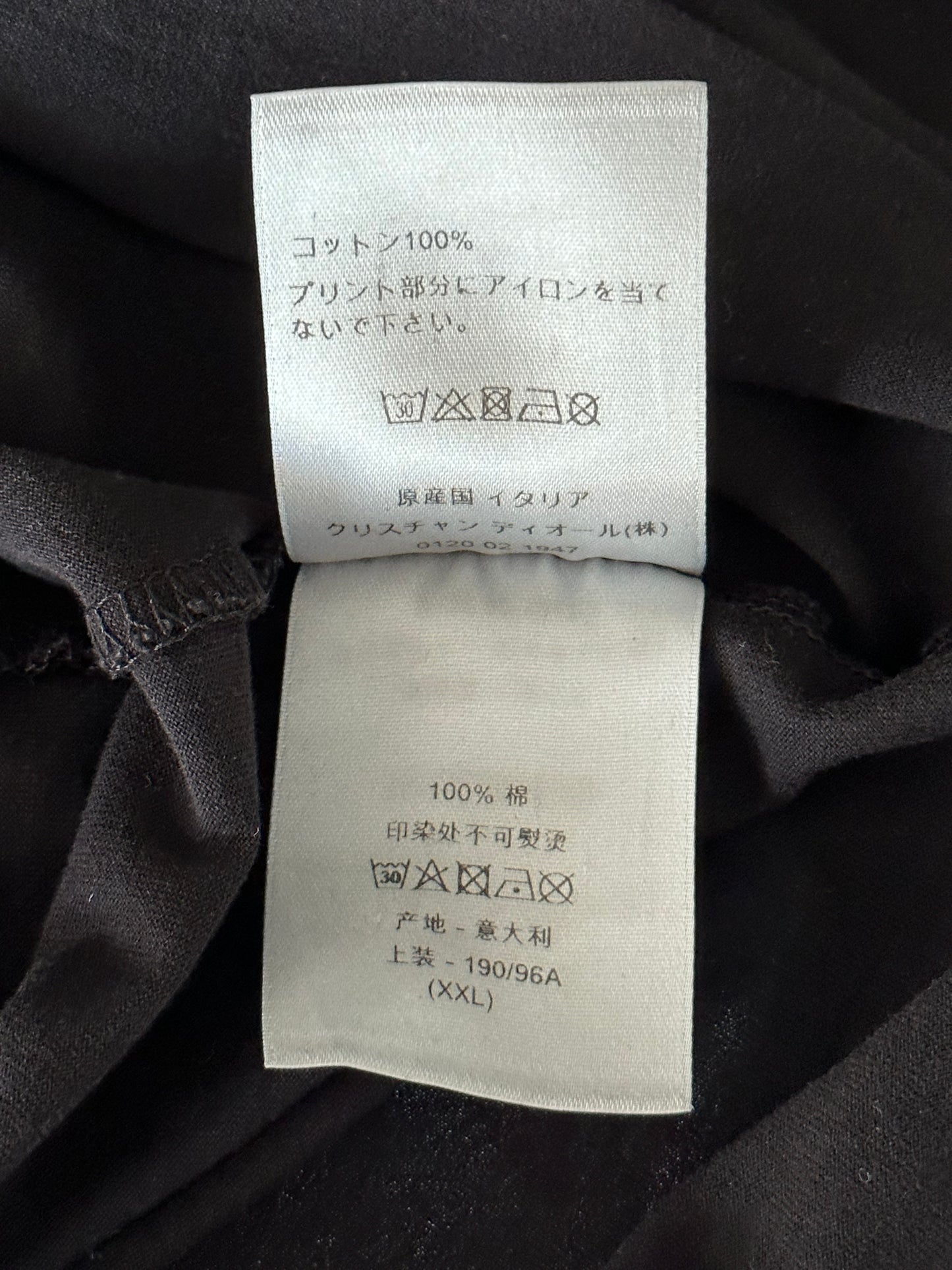 Dior Black Faded Atelier Logo T-Shirt