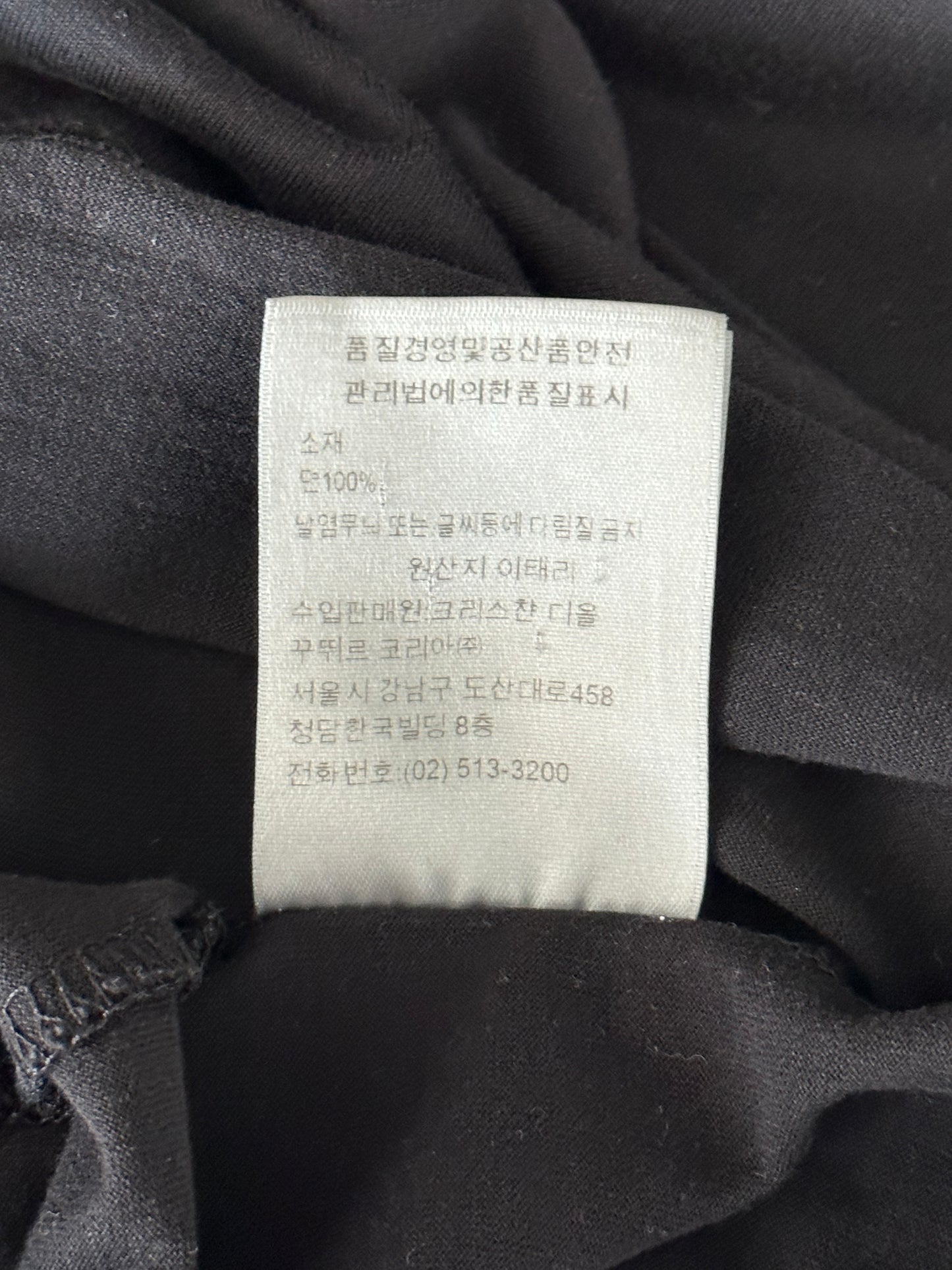 Dior Black Faded Atelier Logo T-Shirt