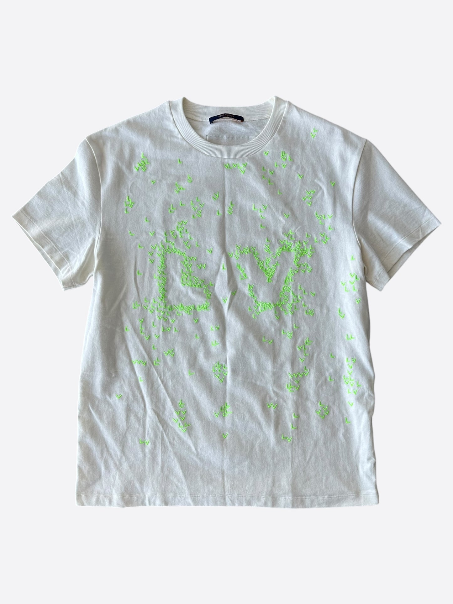 Louis Vuitton White & Green LV Spread T-Shirt