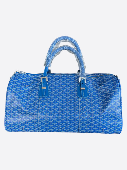 Goyard Blue Boston 50 Duffel Bag