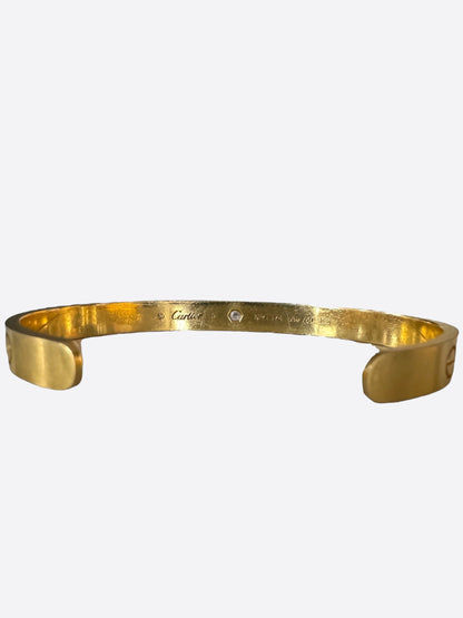 Cartier Yellow Gold Diamond Bangle Love Bracelet