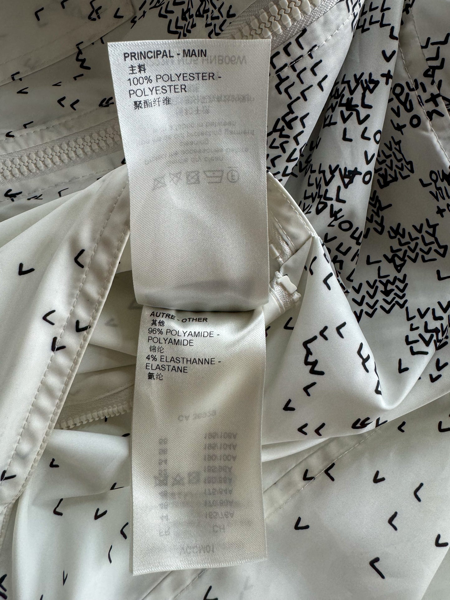 Louis Vuitton White LV Spread Damier Windbreaker